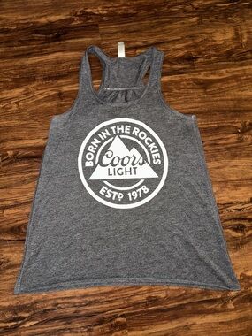 Coors Light “born in the rockies” women’s tank top - small